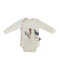 Milkbarn MB1201104-JW07 婴儿长袖连体衣 小鸡 73cm
