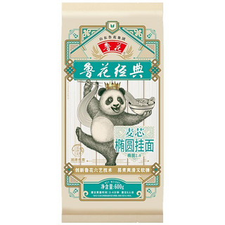 鲁花 luhua经典 熊猫 麦芯椭圆挂面600g