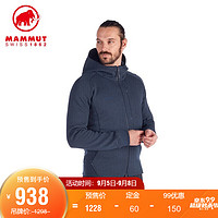 MAMMUT 猛犸象 Dyno连帽卫衣男士运动亲肤透气舒适 宝蓝色 XXL