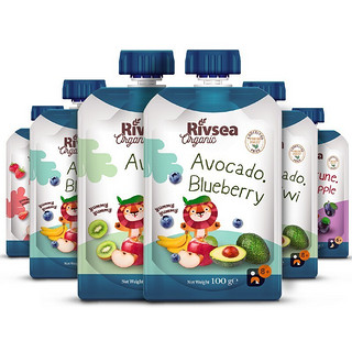 Rivsea 禾泱泱 果泥 西班牙版 3段 多口味 100g*6袋