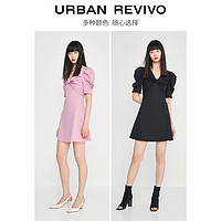 URBAN REVIVO 女士蝴蝶结连衣裙 YU13R7EN2001