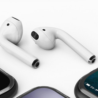 POLVCOG 铂典 AirPods 半入耳式降噪真无线蓝牙耳机 白色