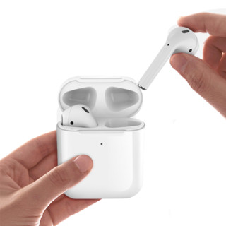 POLVCOG 铂典 AirPods 半入耳式降噪真无线蓝牙耳机 白色