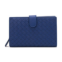 BOTTEGA VENETA 葆蝶家 女士羊皮长款钱包 121060V001N4234 宝蓝色