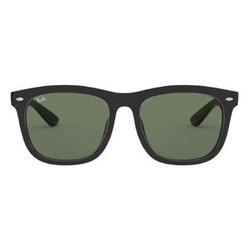 Ray-Ban 雷朋 男女款太陽鏡 0RB4260D 601/71 黑框綠片 57mm