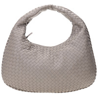 BOTTEGA VENETA 葆蝶家 女士羊皮手提包 367637V00161562 烟雾灰 中号