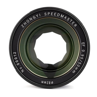 ZHONGYI OPTICAL 中一光学 50mm F0.95 标准定焦镜头 佳能EF卡口 82mm