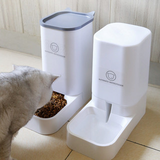 LAKETANEY 莱克托尼 宠物自动饮水机+喂食器 3.8L+2.1kg 白色