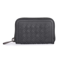 BOTTEGA VENETA 葆蝶家 女士牛皮编织零钱包 551784V465Y