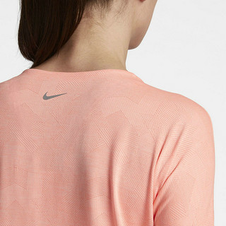 NIKE 耐克 Dri-FIT Medalist 女子运动T恤 890094-827 脉冲深红/浅深红 XS