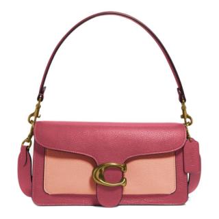 coach 蔻驰 tabby系列 女士单肩酒神包 76105 b4aff 粉红色拼色 中号
