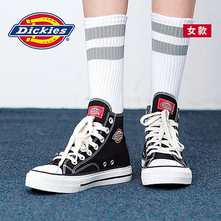 Dickies 帝客 女士高帮系带帆布鞋193W50LXS25 黑色37