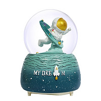 优迭尔 太空人宇航员水晶球音乐盒