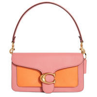 COACH 蔻驰 Tabby系列 女士单肩酒神包 76105 B4SB4 粉色太妃糖橙拼色 中号