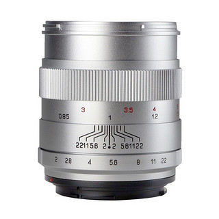 ZHONGYI OPTICAL 中一光学 85mm F2.0 标准定焦镜头 索尼A卡口 55mm 银色