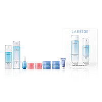 LANEIGE 兰芝 护肤套装 (水衡清盈水200ml+水衡清盈乳120ml+新水库清润精华露10ml+睡眠面膜15ml*2+莓果味唇膜3g*2+洁面乳30ml)