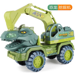 nukied纽奇恐龙模型大号挖掘机工程车