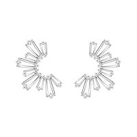 HEFANG Jewelry 何方珠宝 SNOWFLAKE雪花系列 HFG125135 冰凝925银耳钉