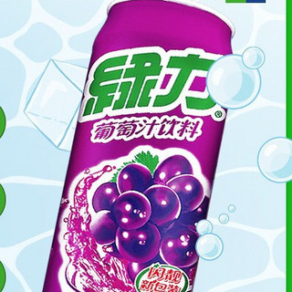 绿力 葡萄汁饮料 480ml*6罐