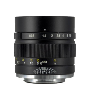 ZHONGYI OPTICAL 中一光学 35mm F0.95 标准定焦镜头 Micro 4/3卡口 55mm 黑色+55mm UV镜