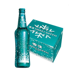 SNOWBEER 雪花 啤酒（Snowbeer）马尔斯绿 455ml*12瓶  清新麦香入口清爽