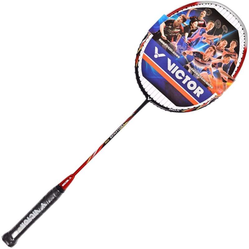 victor 威克多 cha-9500d 羽毛球拍 红色