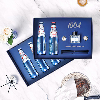 Kronenbourg 1664啤酒组合装 2口味 330ml*6瓶  (白啤*4+桃红*2)