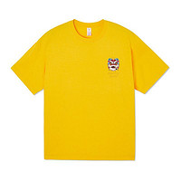BFDQJS 邦乔仕 男女款圆领短袖T恤 黄色 XL