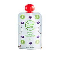 CutieCute 果泥 欧版 3段 椰子汁西梅猕猴桃苹果味 100g*5袋