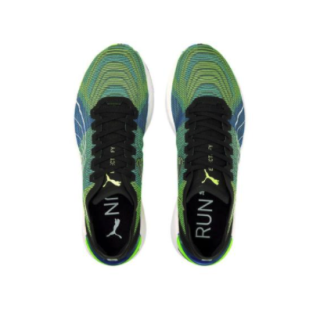 PUMA 彪马 Electrify Nitro 男子跑鞋 195173-02 黑色/深蓝色/亮绿色 44