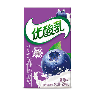 yili 伊利 优酸乳 乳饮料 蓝莓味 250ml*24盒