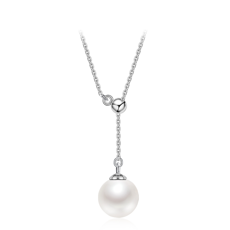 CRANE PEARL 蔻润珍珠 圆舞曲925银珍珠项链 43cm