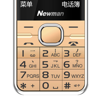 Newman 纽曼 M560 移动联通版 2G手机 香槟金