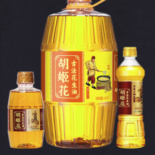 胡姬花 古法花生油组合装 5.1L（4L+700ml+400ml）