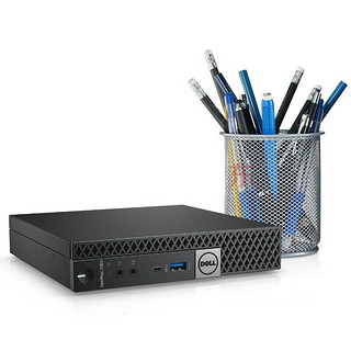 DELL 戴尔 OptiPlex 7060 MFF 九代酷睿版 19.5英寸 商务台式机 黑色 (酷睿i5-9500T、核芯显卡、16GB、1TB SSD、风冷)