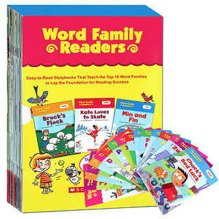 《学乐词根家族 自然拼读套装 Word Family Readers》16册绘本+1本练习册