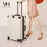 VH 拉杆箱新款男女轻便旅行箱20寸24寸铝框拉链登机箱子小行李箱