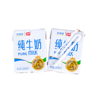 商品新希望琴牌纯牛奶200ml12盒