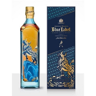 JOHNNIE WALKER 尊尼获加 蓝牌苏格兰威士忌 牛年限量版1000ml