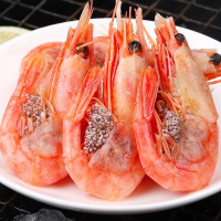 PLUS会员：海皇湾 生鲜北极甜虾 熟冻即食 500g