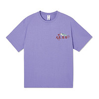 BFDQJS 邦乔仕 男女款圆领短袖T恤 元气满满款 香芋紫 L
