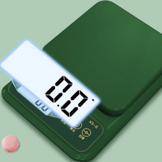 CHIGO 志高 电子秤 墨绿色 3kg/0.1g带背光 充电款