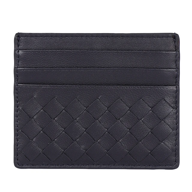 BOTTEGA VENETA 葆蝶家 女士羊皮编织卡包 162150V001N