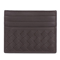 BOTTEGA VENETA 葆蝶家 女士羊皮编织卡包 162150V001N2006 深咖色