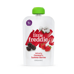 LittleFreddie 有机果泥 西班牙版 3段 黑莓椰子草莓香蕉苹果味 100g