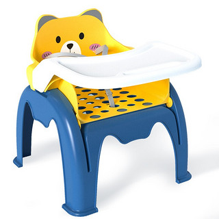 儿童餐椅 婴儿多功能餐桌椅宝宝便携餐椅 橙色三合一（餐椅+洗头椅+座椅）