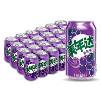 限地区：pepsi 百事 美年达 葡萄味汽水 330ml*24听