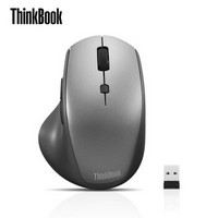 联想ThinkBook 无线双蓝牙商务办公鼠标 4Y50V81591 银灰色