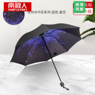南极人全自动雨伞折叠伞男女晴雨两用小巧遮阳防晒防紫外线太阳伞定制logo 星空蓝 报价价格评测怎么样 什么值得买