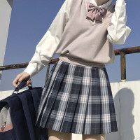 布丁熊 漫画A  jk制服 正统格裙